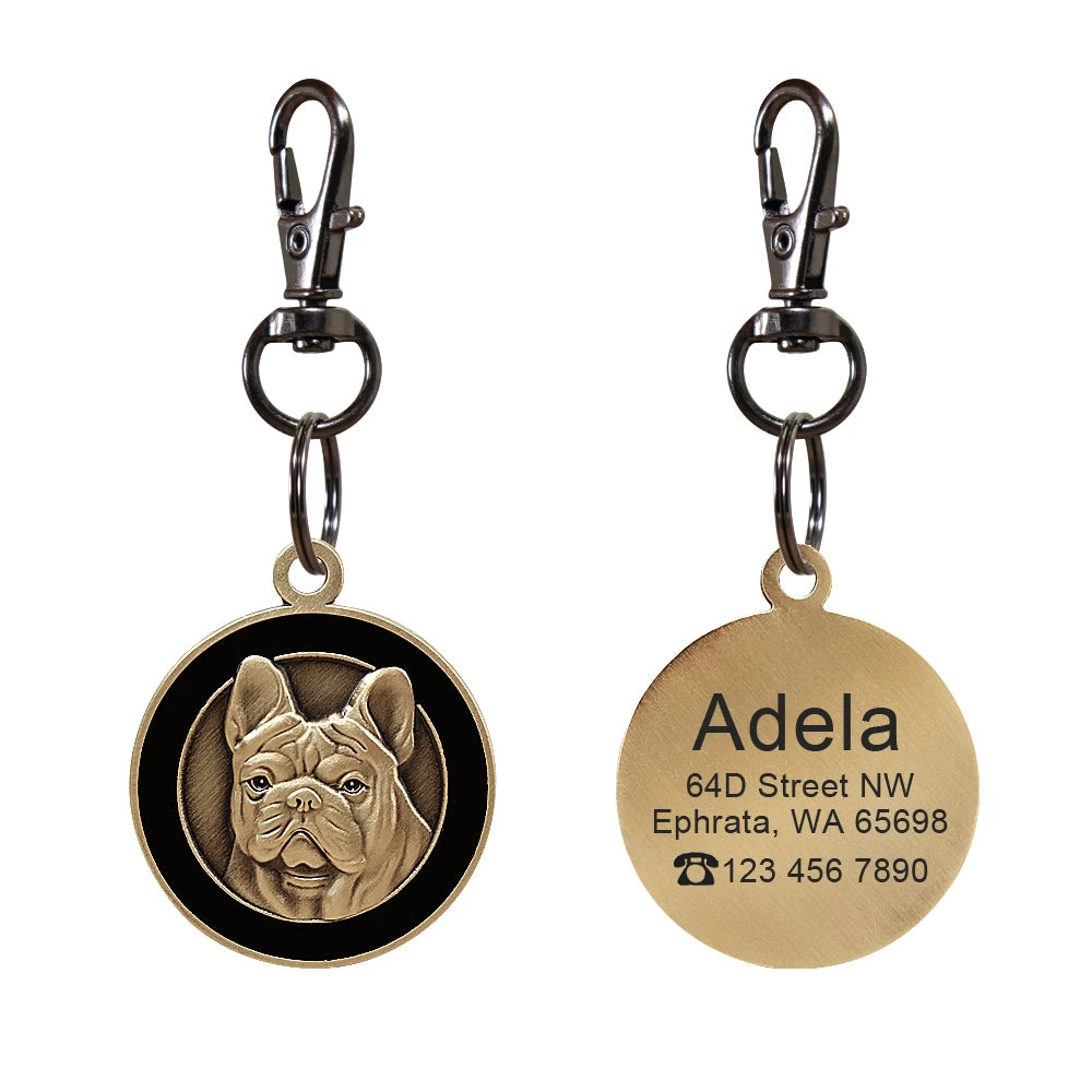 IDGuard™ Custom Dog Tag – Free Engraved Nameplate for Dogs | Anti-Lost Premium Collar Pendant
