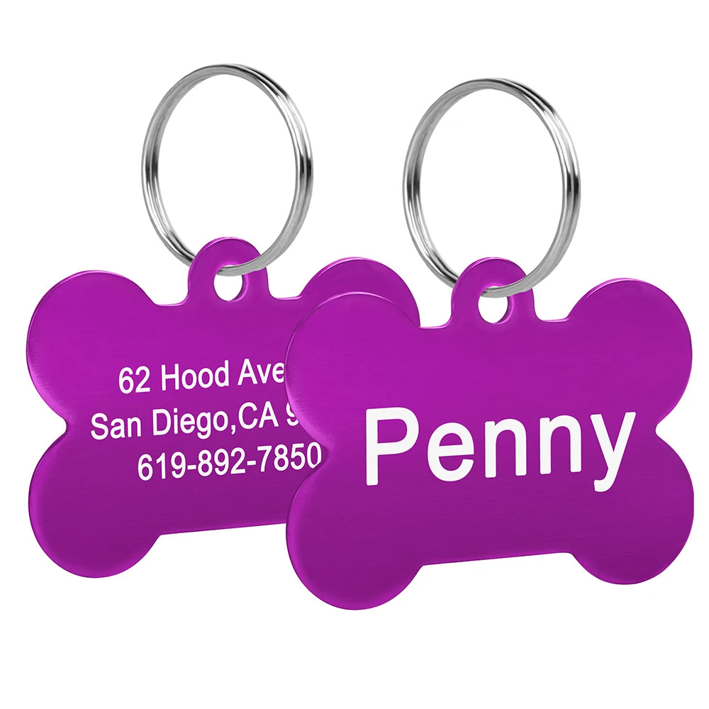 CopperCharm™ Dog Tag – Custom Engraved Nameplate for Dogs | Stylish Anti-Lost Collar Pendant