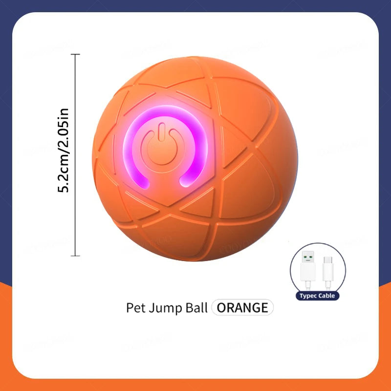 WhiskerPlay™ Smart Catnip Ball, an electric plush toy for dogs with vibrant colors and a soft texture.