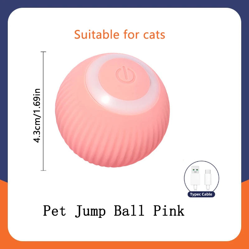 WhiskerPlay™ Smart Catnip Ball, an electric plush toy for dogs, featuring vibrant colors and interactive sound elements.