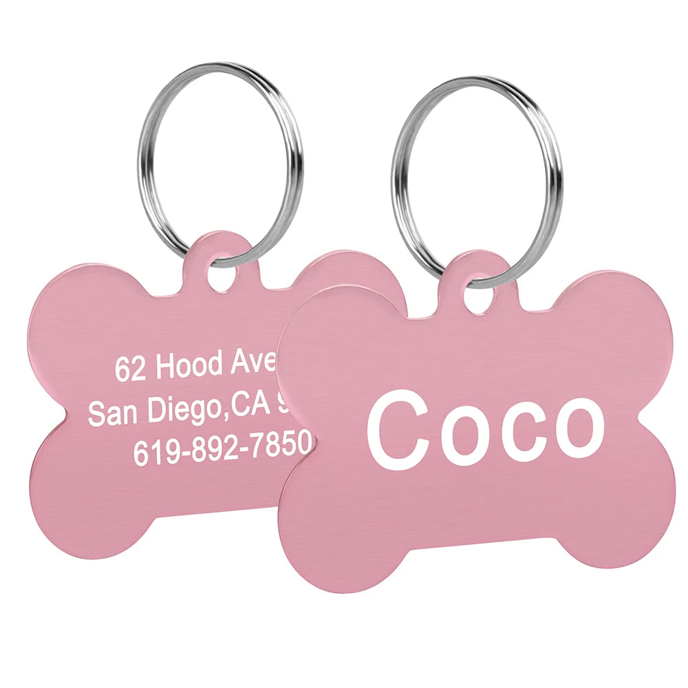 CopperCharm™ Dog Tag – Custom Engraved Nameplate for Dogs | Stylish Anti-Lost Collar Pendant