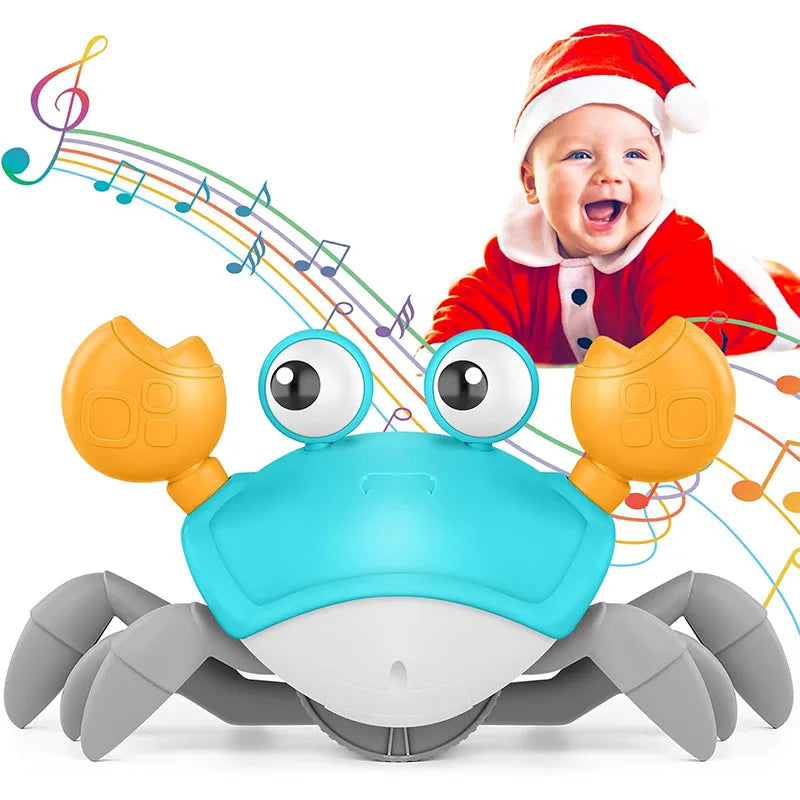 Petivo ZoomCrab™ Smart Toy – Musical Escape Crab with Auto-Motion & Obstacle Avoidance Fun