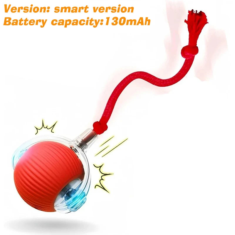 SmartRoll™ interactive dog ball by Petivo, featuring automatic rolling and rechargeable design for playful pets.