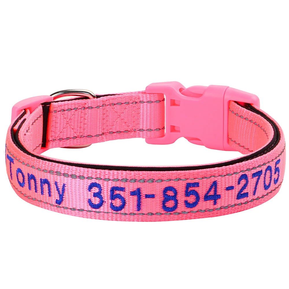 NameWear™ Collar – Custom Engraved PU Leather Dog Collar | Soft, Wide & Durable for All Breeds
