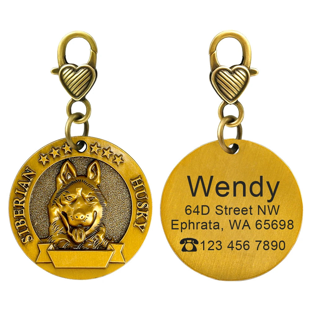 IDGuard™ Custom Dog Tag – Free Engraved Nameplate for Dogs | Anti-Lost Premium Collar Pendant