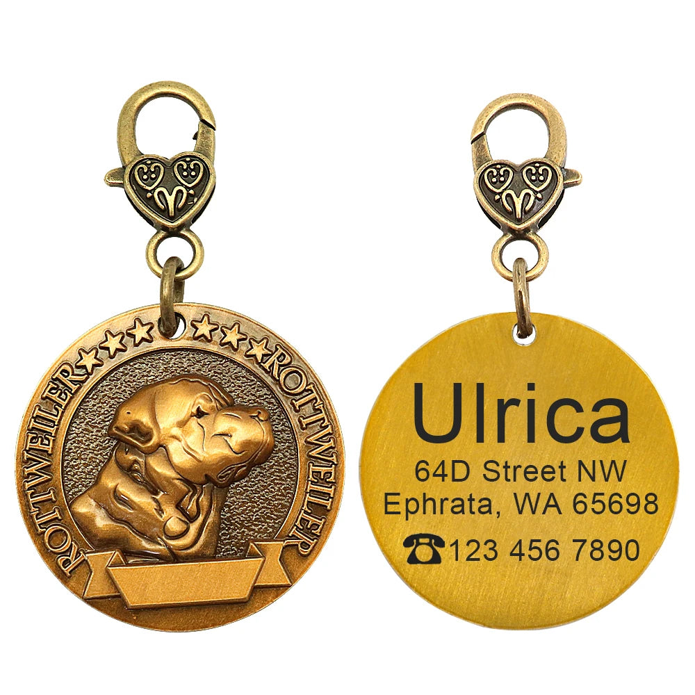 IDGuard™ Custom Dog Tag – Free Engraved Nameplate for Dogs | Anti-Lost Premium Collar Pendant