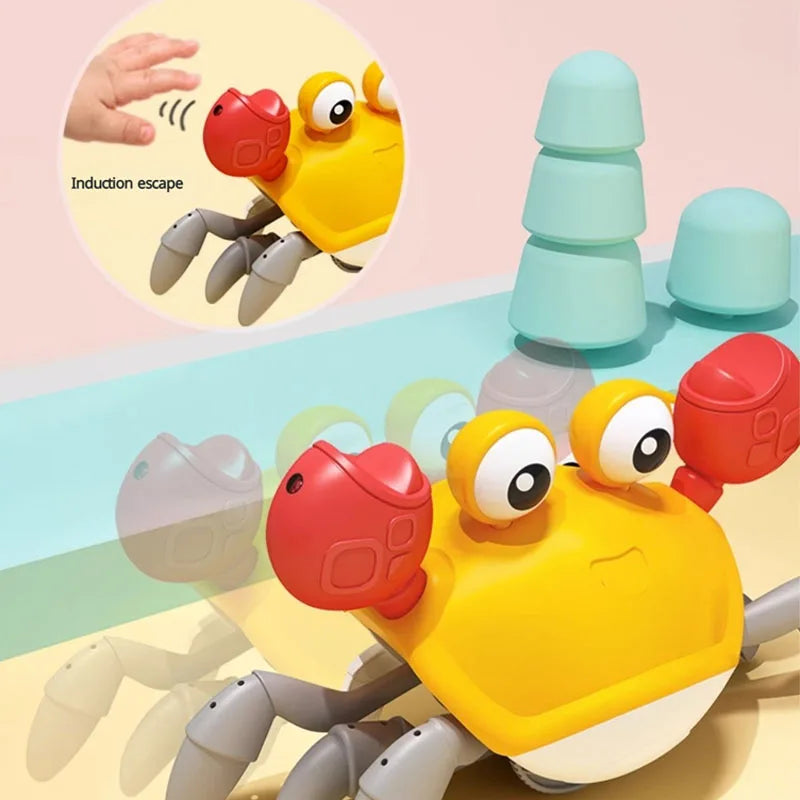 Petivo ZoomCrab™ Smart Toy – Musical Escape Crab with Auto-Motion & Obstacle Avoidance Fun
