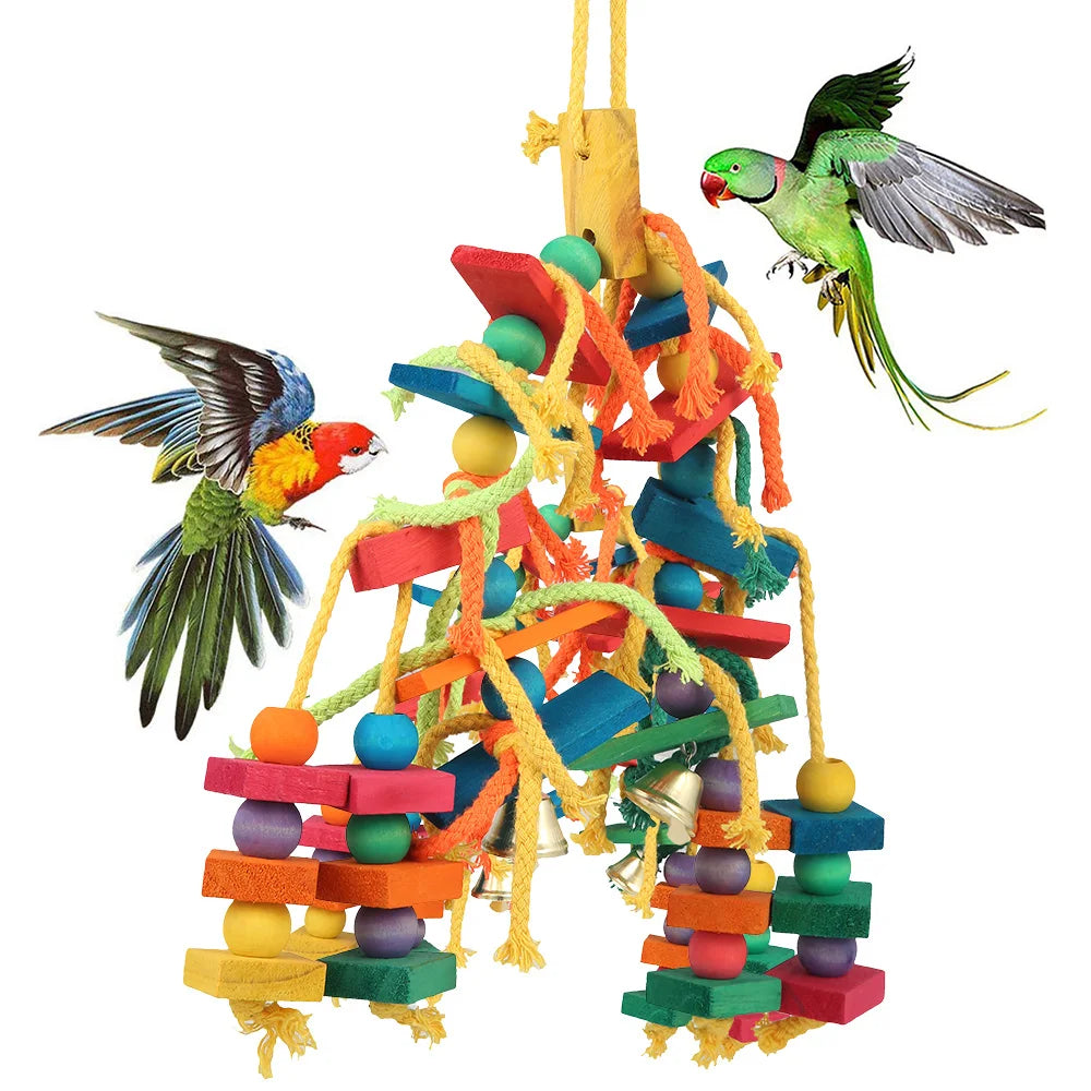 CornerView™ fan-shaped lookout platform for small pets, featuring sturdy wooden design and cage-mount for easy access.