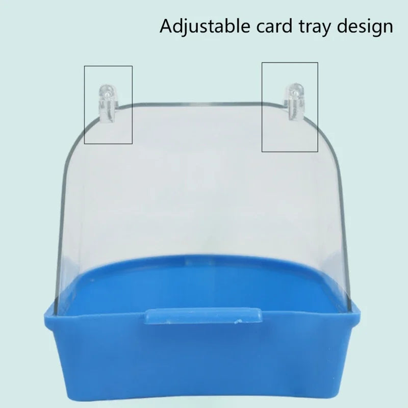 Transparent SkyShower™ bird bath accessory with a no-leak design for stress-free bathing for birds.