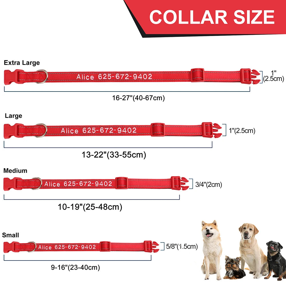 NameWear™ Collar – Custom Engraved PU Leather Dog Collar | Soft, Wide & Durable for All Breeds