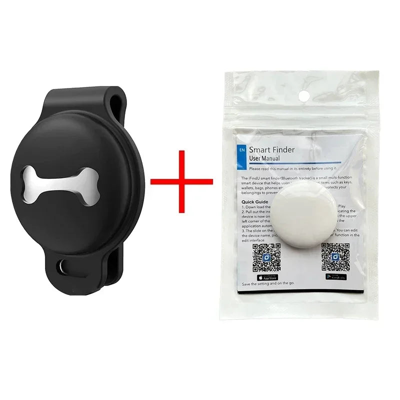Wearable GPS tracker collar by Petivo, designed for pets, featuring a smart anti-lost locator and adjustable strap.