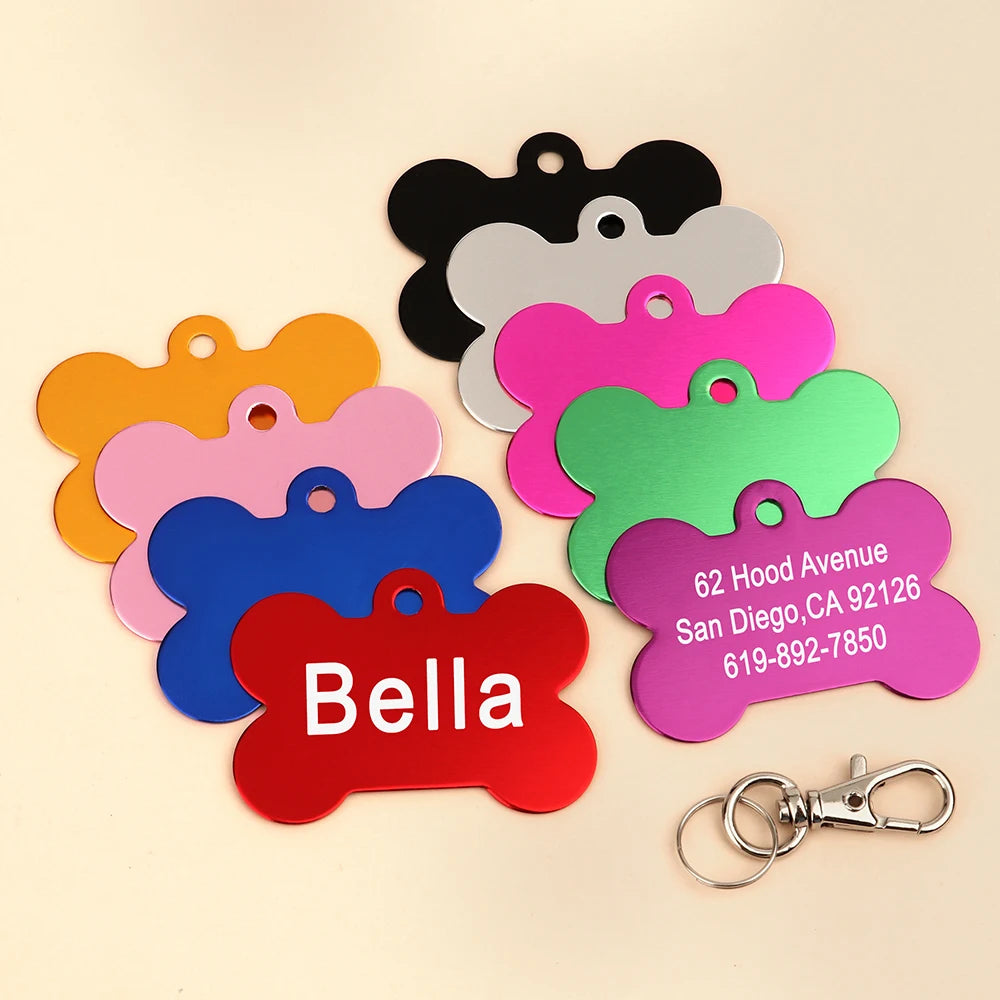 CopperCharm™ Dog Tag – Custom Engraved Nameplate for Dogs | Stylish Anti-Lost Collar Pendant