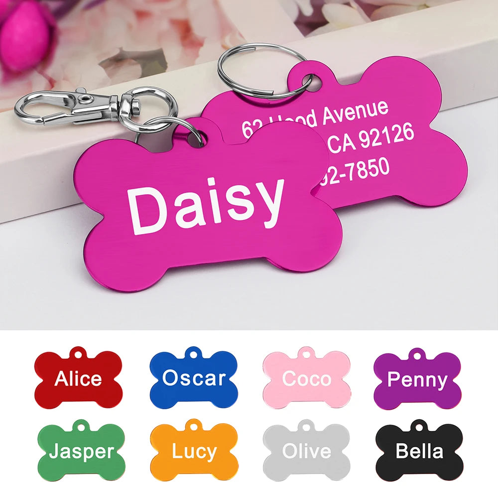 CopperCharm™ Dog Tag – Custom Engraved Nameplate for Dogs | Stylish Anti-Lost Collar Pendant