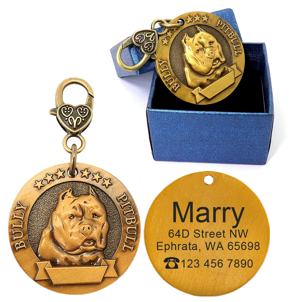 IDGuard™ Custom Dog Tag – Free Engraved Nameplate for Dogs | Anti-Lost Premium Collar Pendant