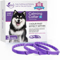 CalmPaws™ adjustable calming collar for dogs and cats, featuring a soft design for anxiety relief and comfort.