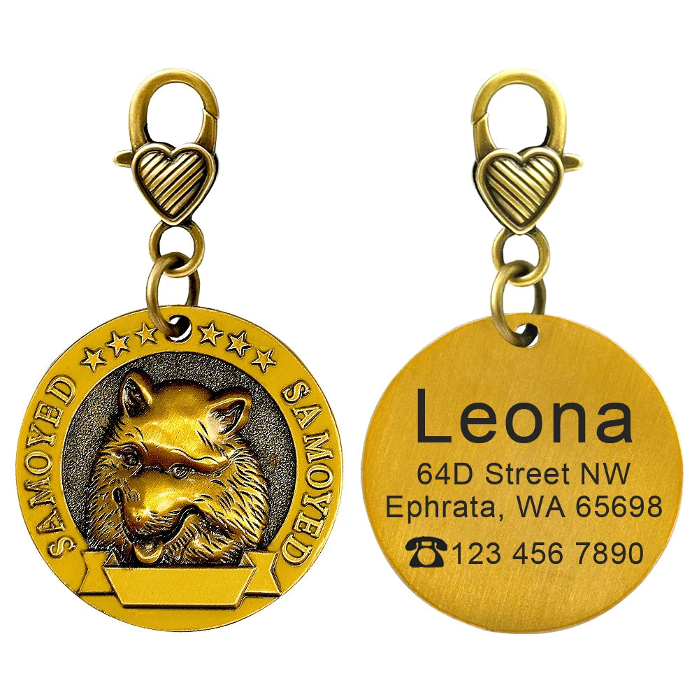 IDGuard™ Custom Dog Tag – Free Engraved Nameplate for Dogs | Anti-Lost Premium Collar Pendant