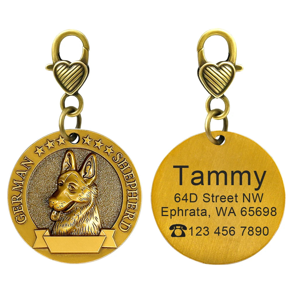 IDGuard™ Custom Dog Tag – Free Engraved Nameplate for Dogs | Anti-Lost Premium Collar Pendant