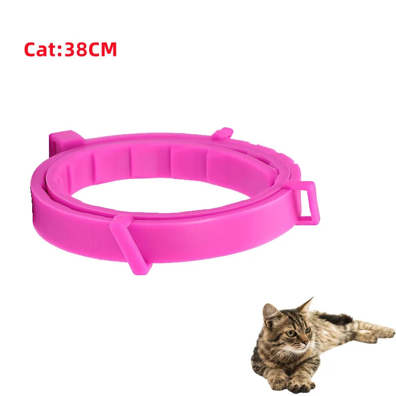 Adjustable PawProtect™ anti-flea and tick collar for pets, providing 8 months of protection against pests.