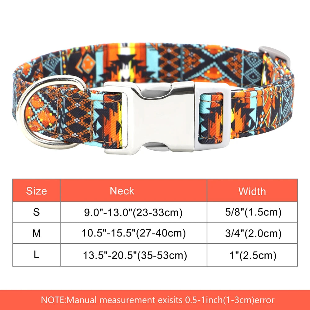 EliteCollar™ Personalized Dog Collar – Wide PU Leather Name Tag Collar for Small, Medium & Large Dogs