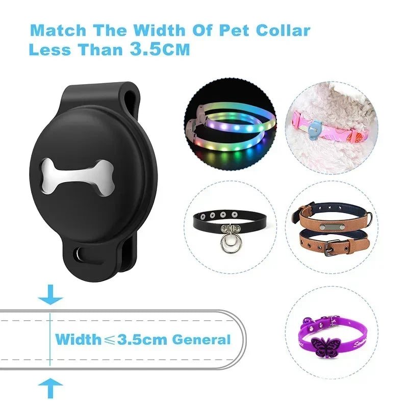 SafeTail™ Smart Pet Tracking Collar with Bluetooth GPS, designed for dogs, cats, and birds, shown in a vibrant color.