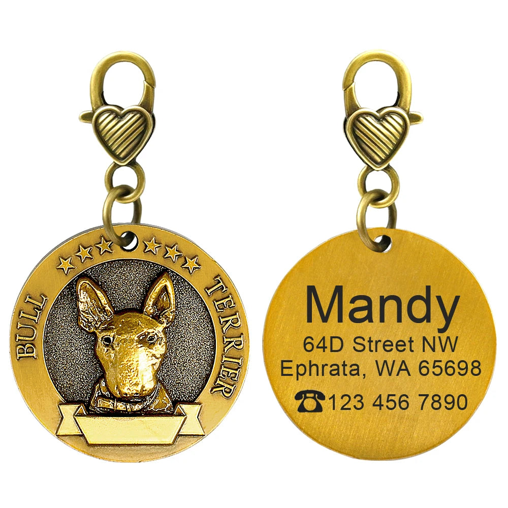 IDGuard™ Custom Dog Tag – Free Engraved Nameplate for Dogs | Anti-Lost Premium Collar Pendant