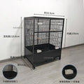 SkyPalace™ Bird Cage – Large Luxury Wrought Iron Villa for Budgies, Cockatiels & Parrots | Splash-Proof Comfort Home