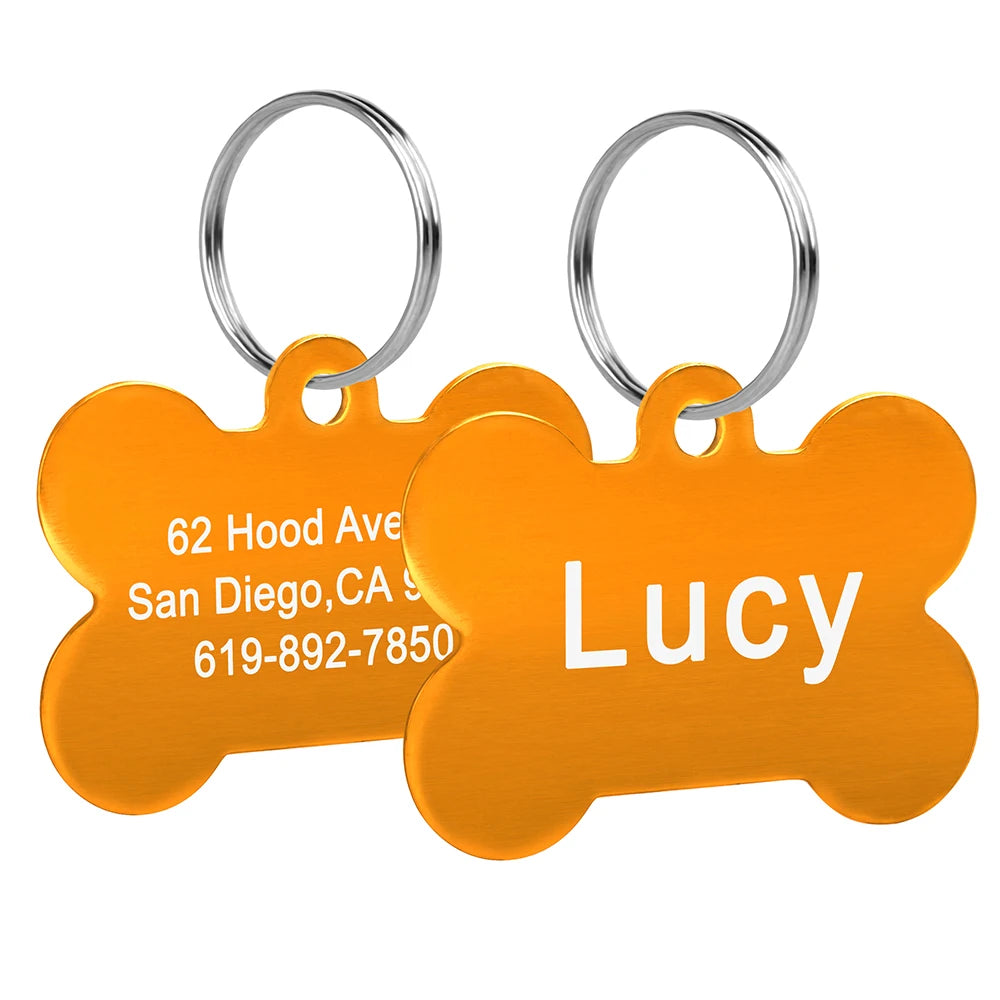 CopperCharm™ Dog Tag – Custom Engraved Nameplate for Dogs | Stylish Anti-Lost Collar Pendant