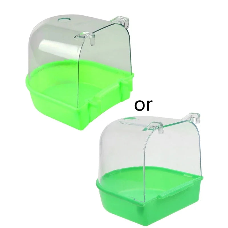 SkyShower™ Universal Bird Bath by Petivo, featuring a clear design for easy viewing and stress-free bathing for birds.