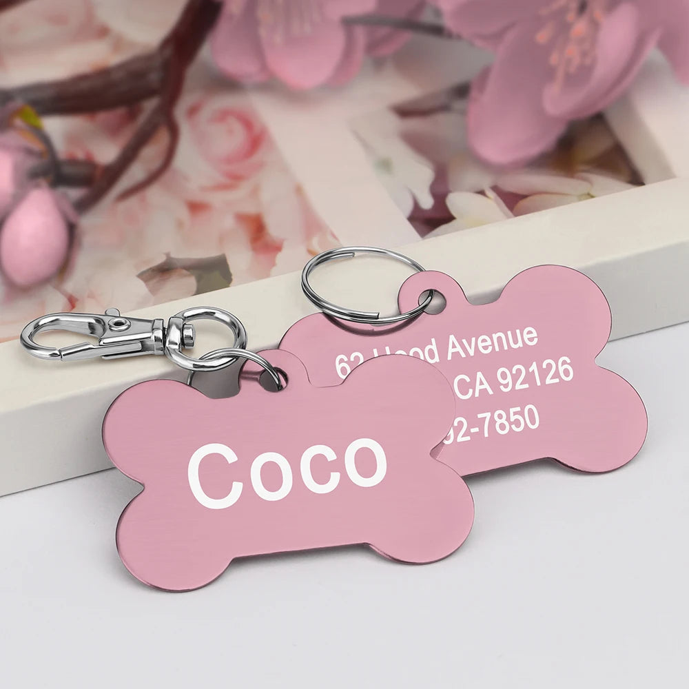 CopperCharm™ Dog Tag – Custom Engraved Nameplate for Dogs | Stylish Anti-Lost Collar Pendant
