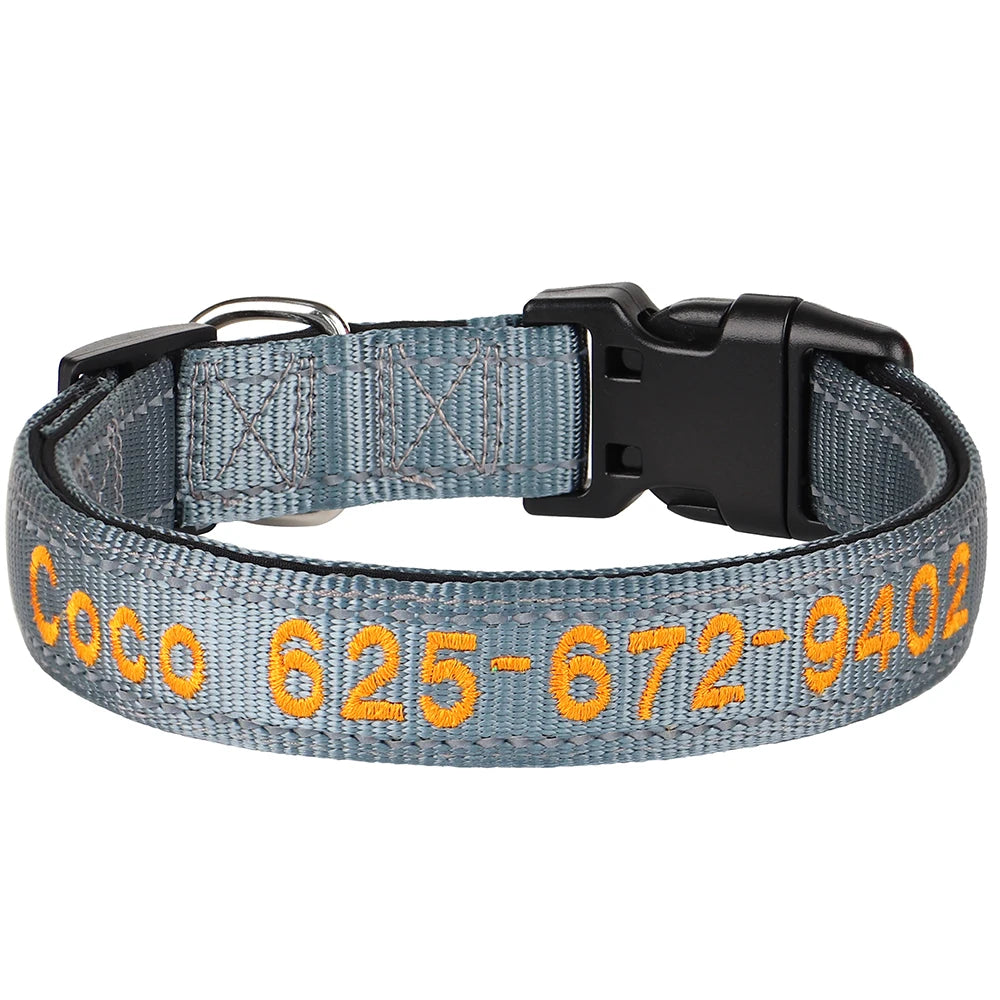 NameWear™ Collar – Custom Engraved PU Leather Dog Collar | Soft, Wide & Durable for All Breeds