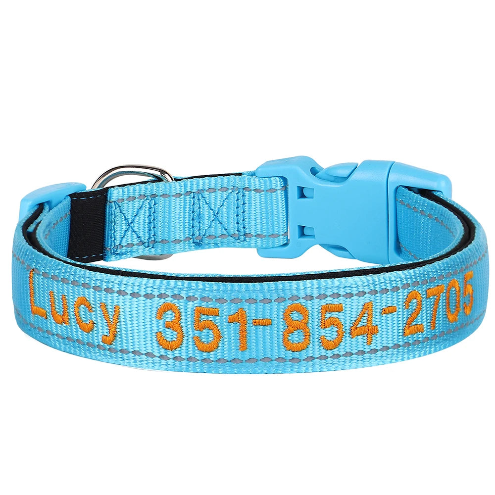 NameWear™ Collar – Custom Engraved PU Leather Dog Collar | Soft, Wide & Durable for All Breeds
