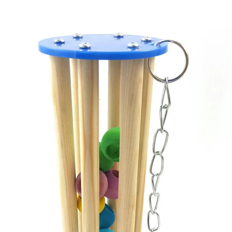 BranchJoy™ Wooden Cage Toy for parrots, featuring a climbing and resting board designed for small pets.