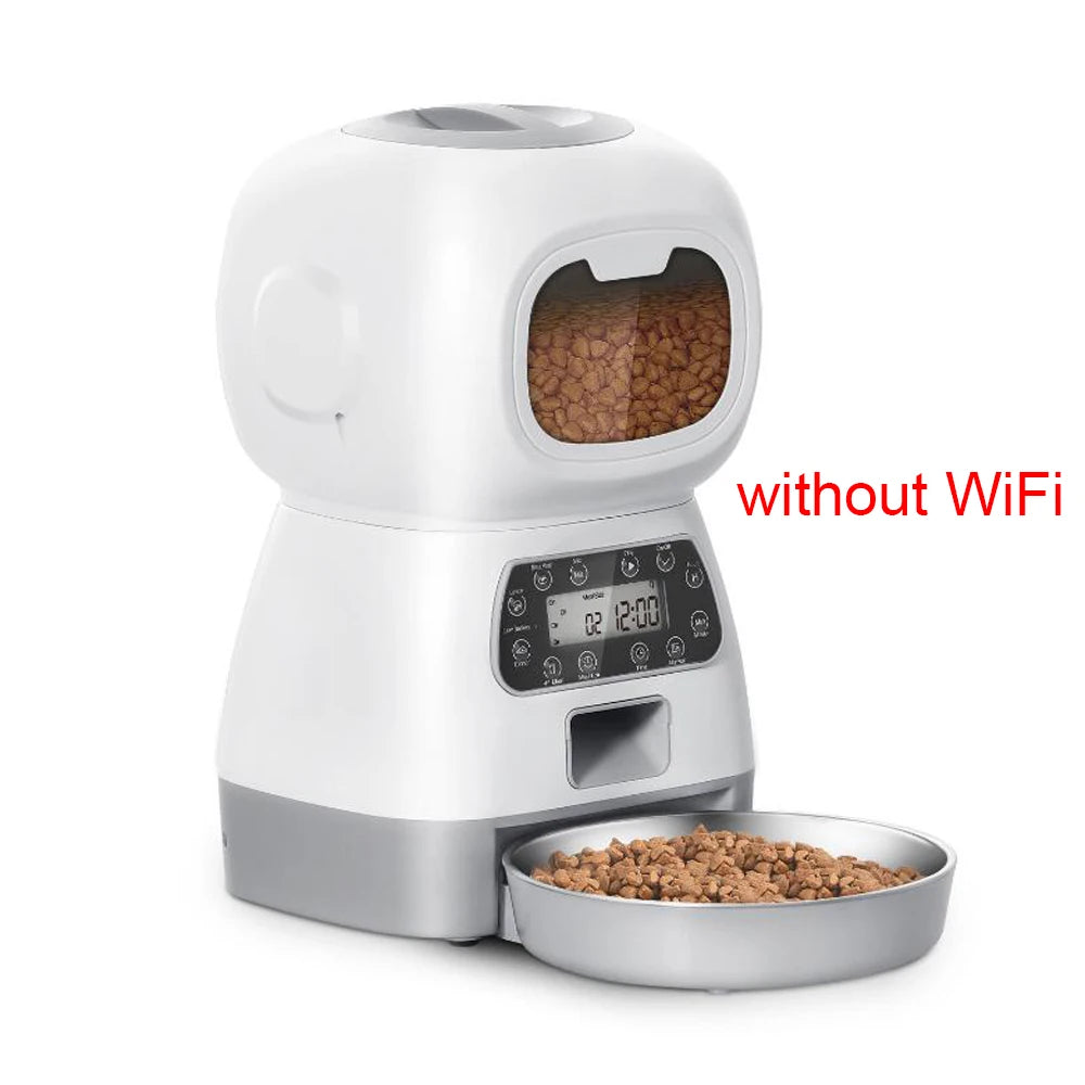 FreshSip™3.5L Automatic Pet Feeder For Cats WiFi Smart Swirl Slow Dog Feeder With Voice Recorder Large Capacity Timing Cat Food Dispenser