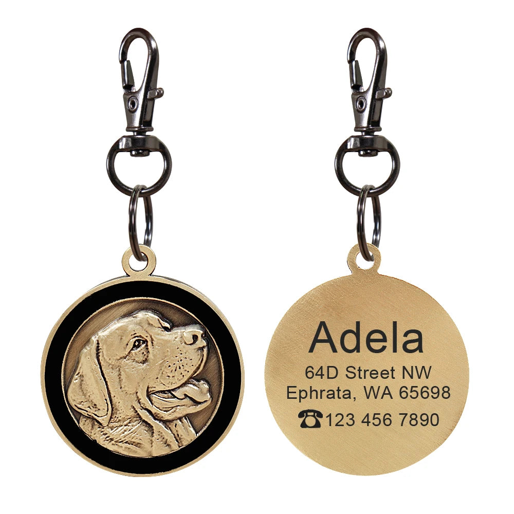 IDGuard™ Custom Dog Tag – Free Engraved Nameplate for Dogs | Anti-Lost Premium Collar Pendant