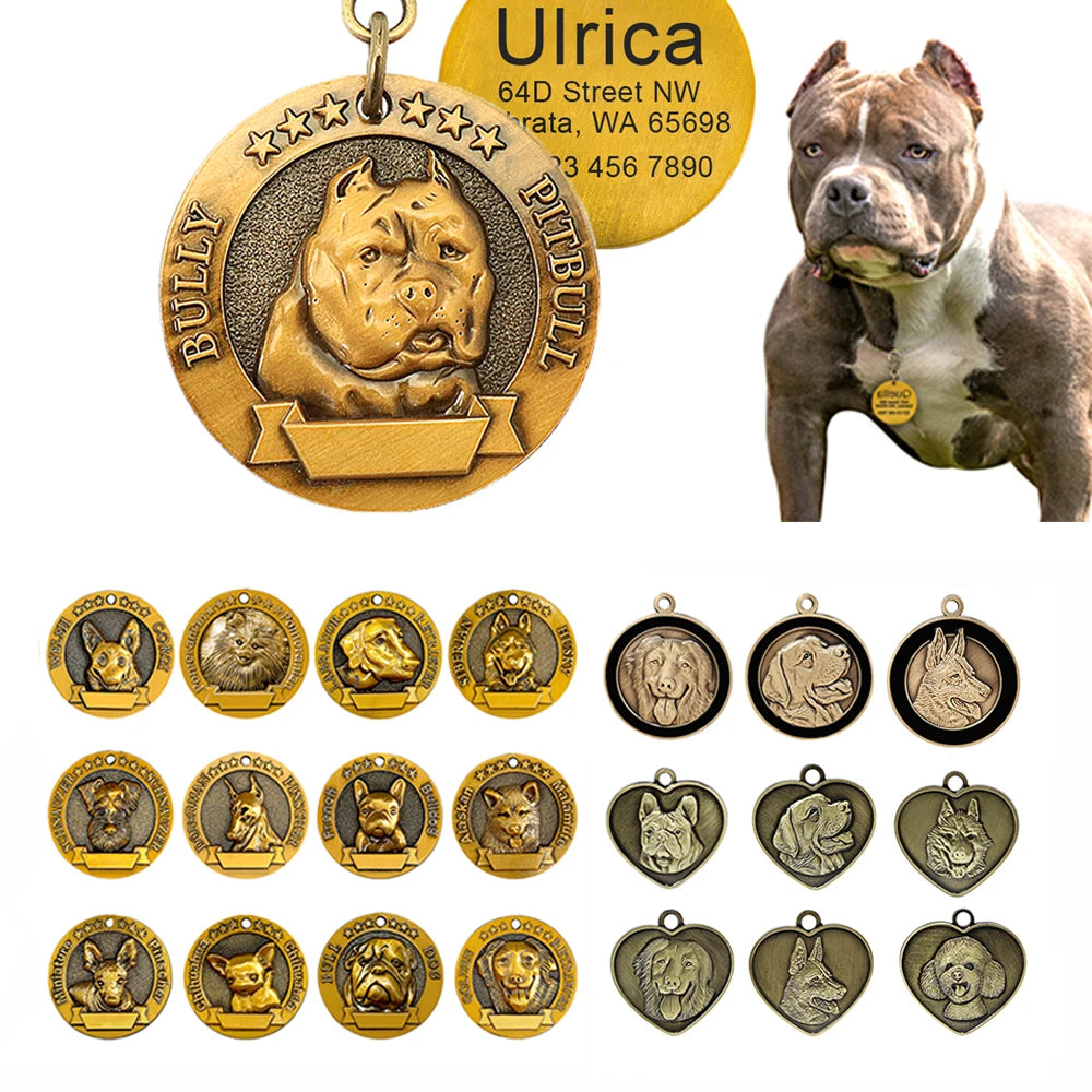 IDGuard™ Custom Dog Tag – Free Engraved Nameplate for Dogs | Anti-Lost Premium Collar Pendant