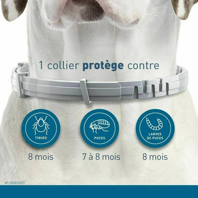 PawProtect™ Anti-Flea & Tick Collar by Petivo, adjustable collar for 8-month protection against fleas and ticks.