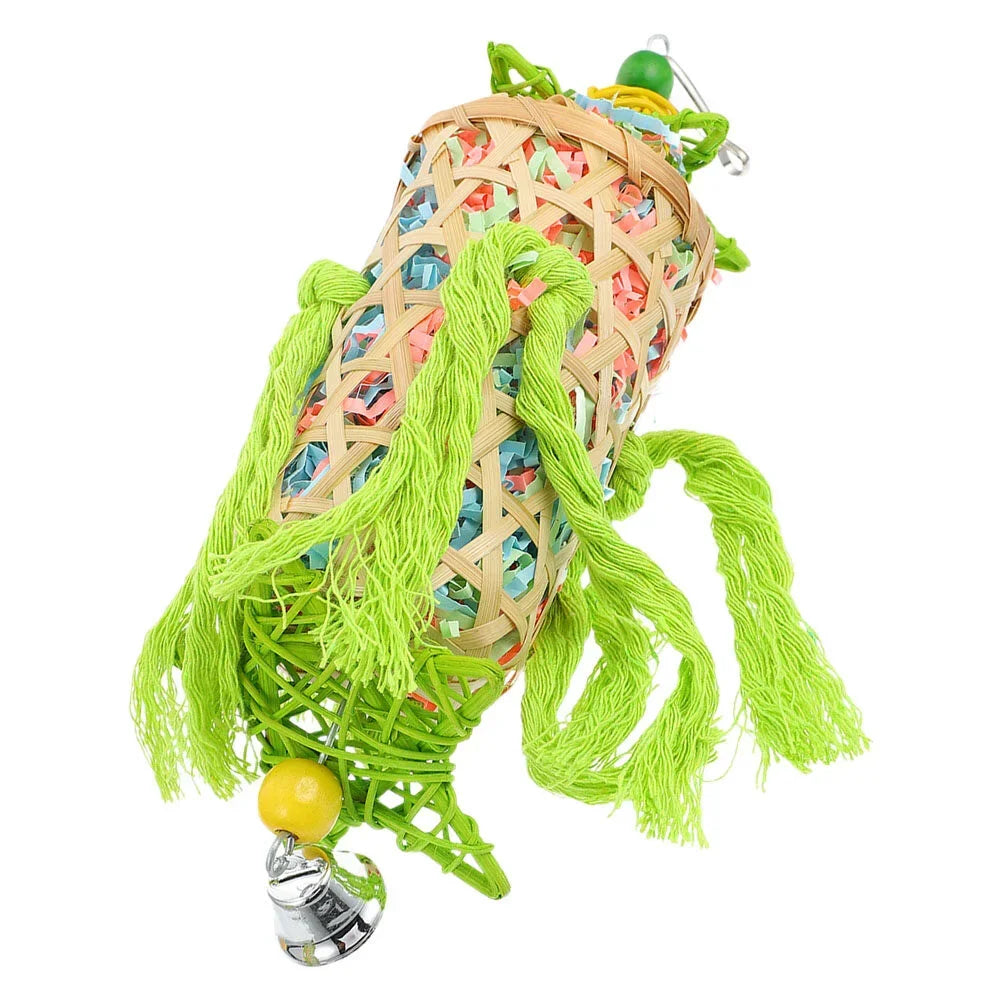 ClimbEase™ Pet Cage Toy Stand with colorful perches for birds and small pets, designed for fun and engagement.