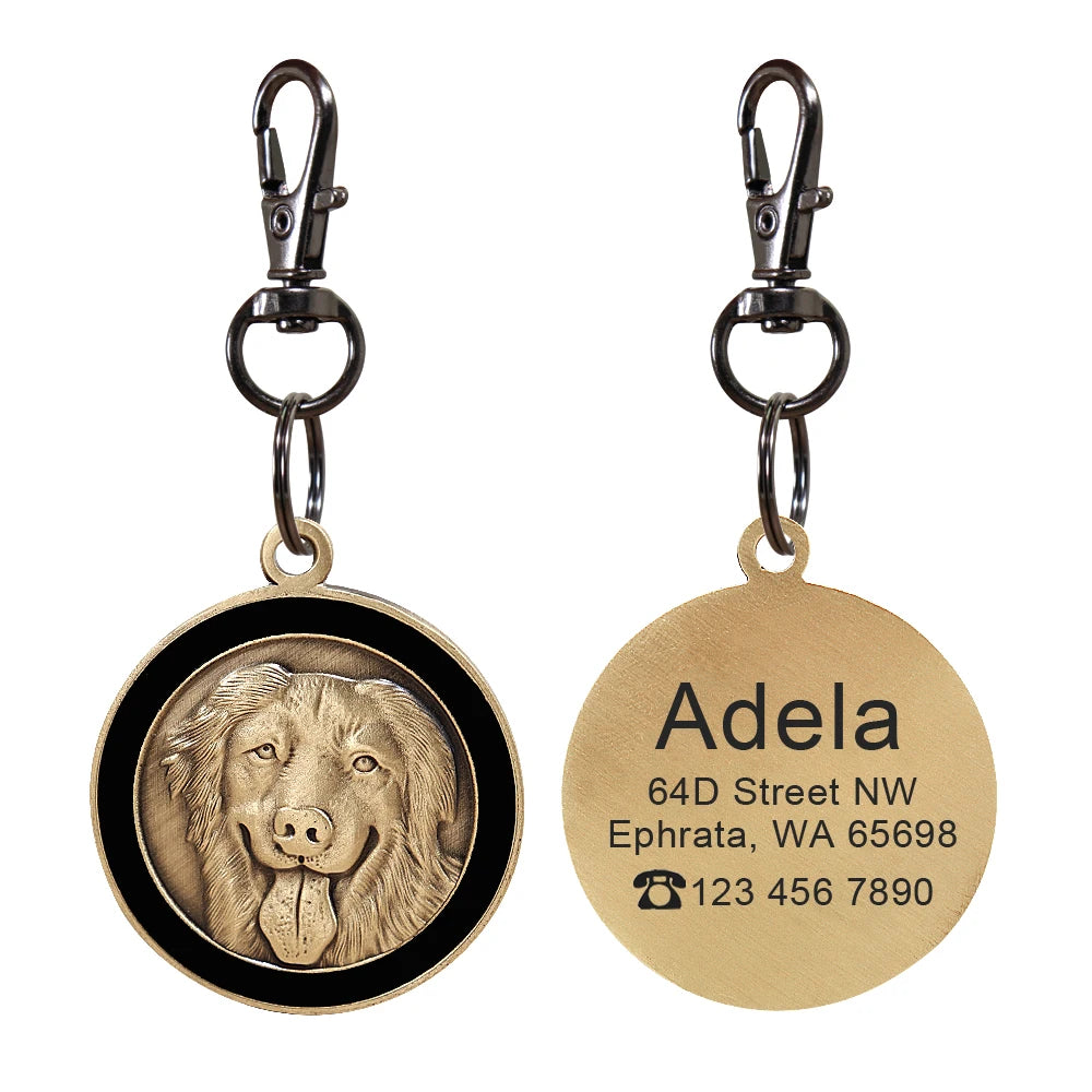 IDGuard™ Custom Dog Tag – Free Engraved Nameplate for Dogs | Anti-Lost Premium Collar Pendant