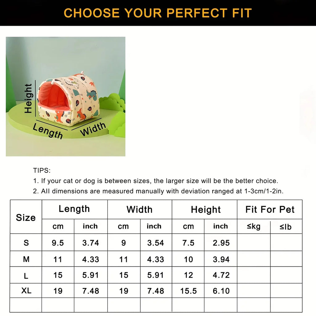 Warm winter bed for hamsters and birds, featuring a cozy dual-purpose design by Petivo.