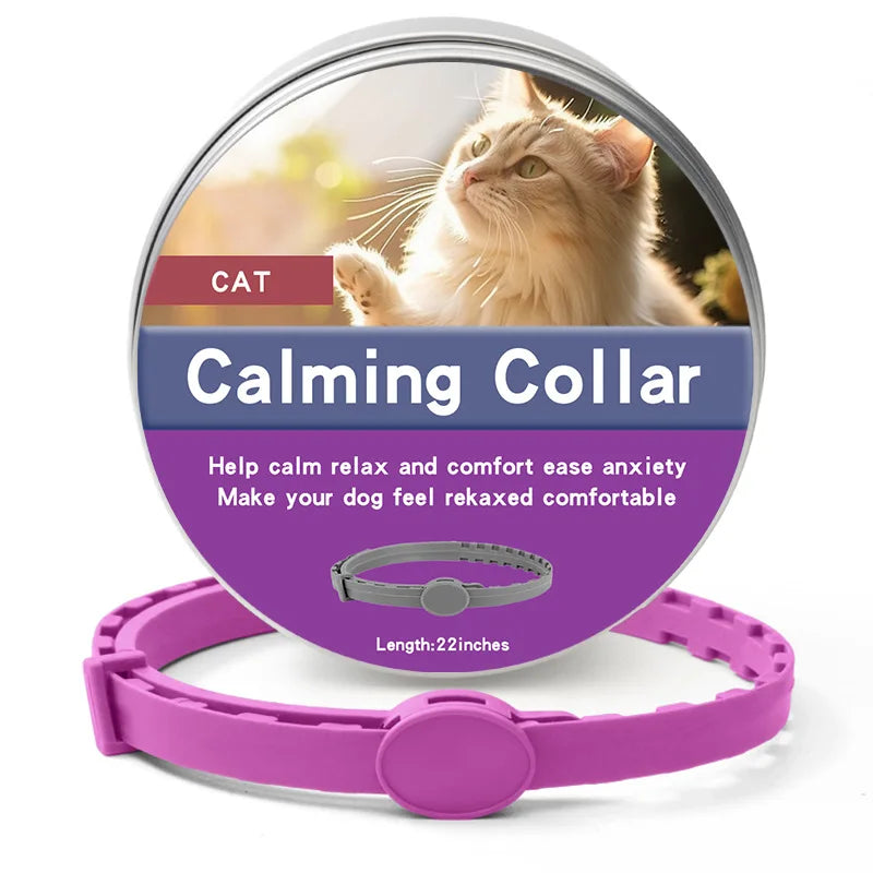 Adjustable PawProtect™ anti-flea and tick collar for pets, showcasing its durable design and 8-month protection feature.