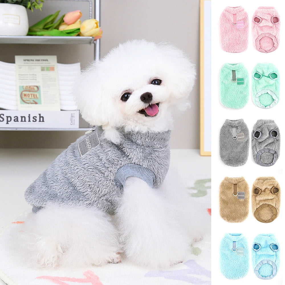 FurSnuggle™ warm plush pet t-shirt for dogs and cats, featuring a soft, cozy fabric in a relaxed fit.