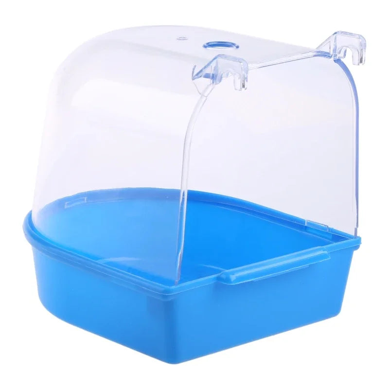 Durable SkyShower™ bird bath accessory, featuring a transparent design for stress-free bathing for birds.
