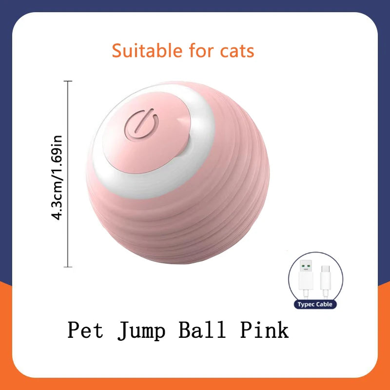 WhiskerPlay™ Smart Catnip Ball, electric plush toy for dogs, featuring colorful design and interactive sound elements.