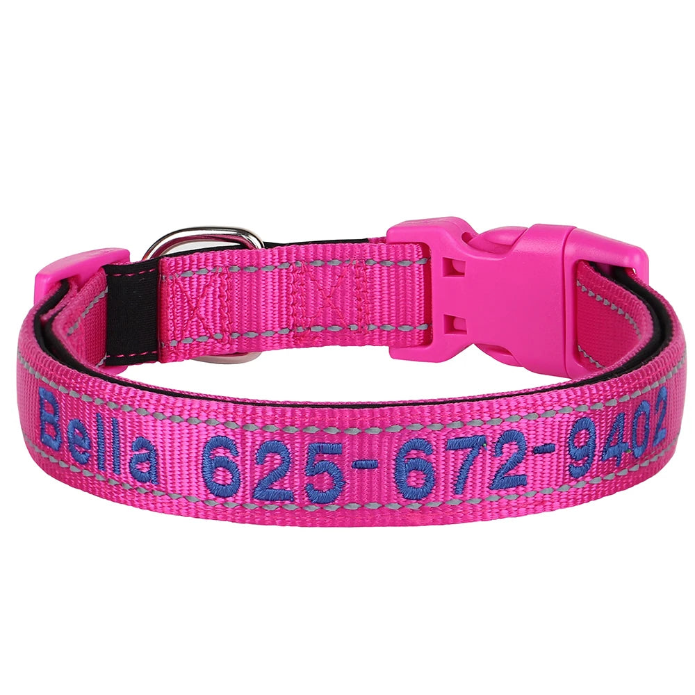 NameWear™ Collar – Custom Engraved PU Leather Dog Collar | Soft, Wide & Durable for All Breeds