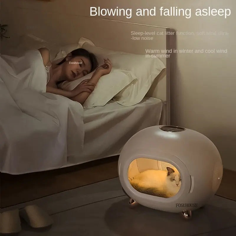 AeroDry™ Pet Grooming Dryer – Ultra Quiet Smart Blower for Dogs & Cats | Fast Home Bath Drying