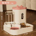 Automatic circulating waterer and tilted food bowl for cats and dogs by Petivo, featuring a whisper-quiet design.