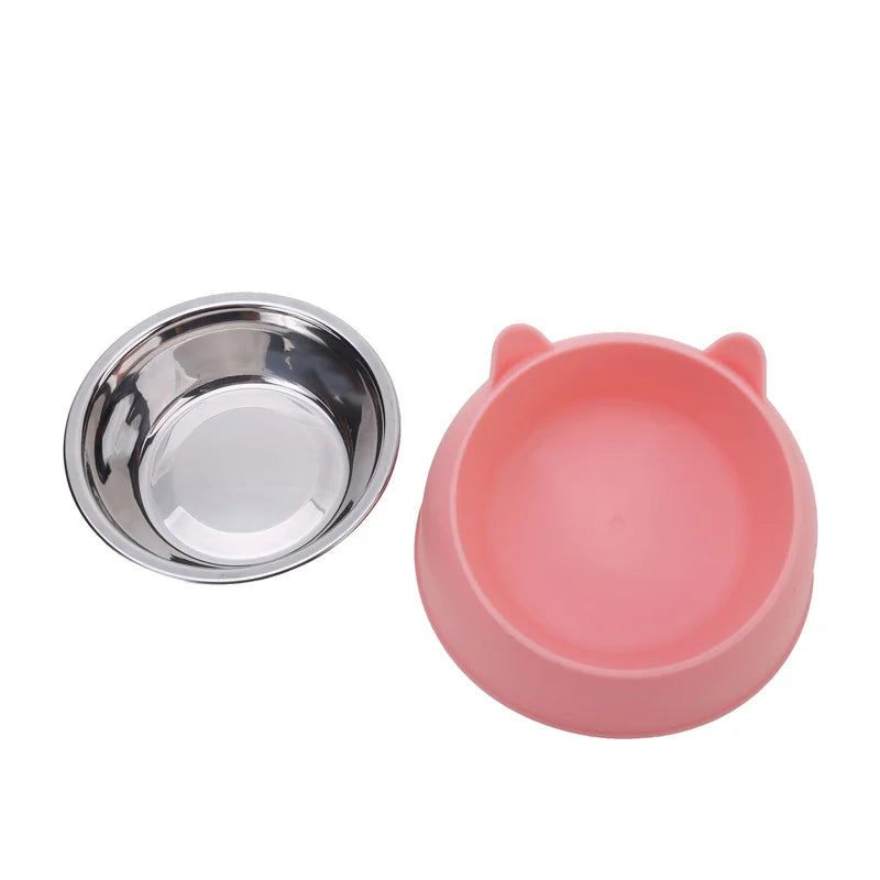 FlowDine™ Pet Feeder with modern design, eco-friendly materials, and food/water station for pets in a sleek setup.