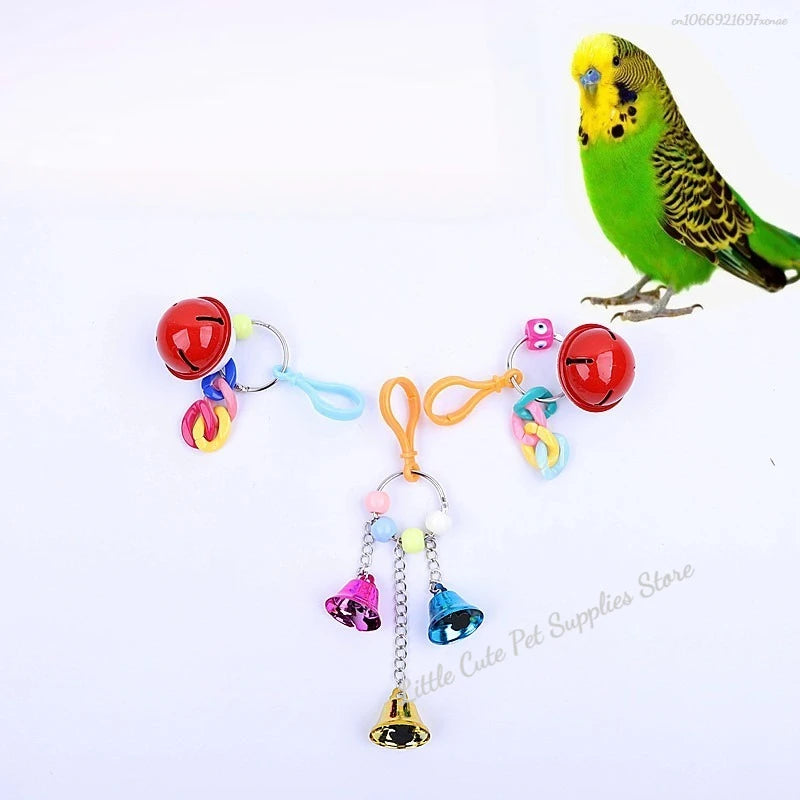 Colorful BeakBright™ bird toys for play, chewing, and training, designed for parrots and small birds.