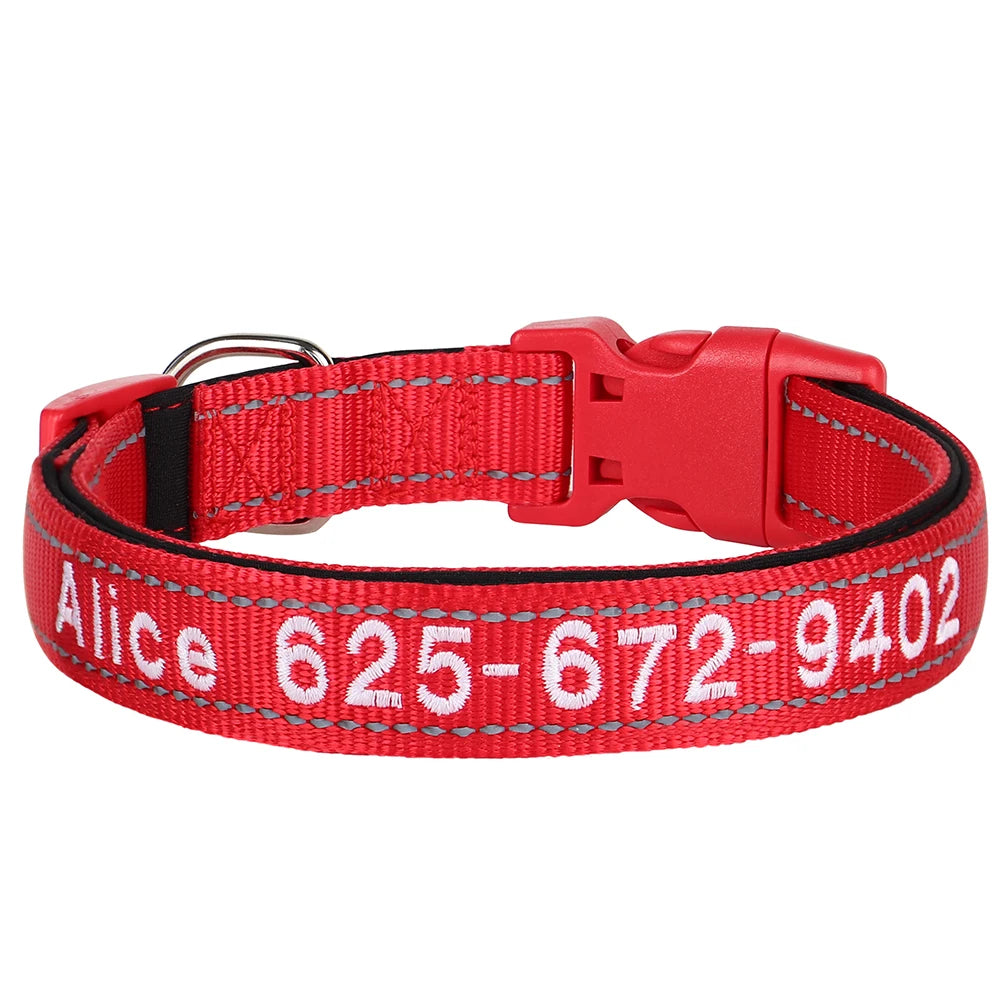 NameWear™ Collar – Custom Engraved PU Leather Dog Collar | Soft, Wide & Durable for All Breeds