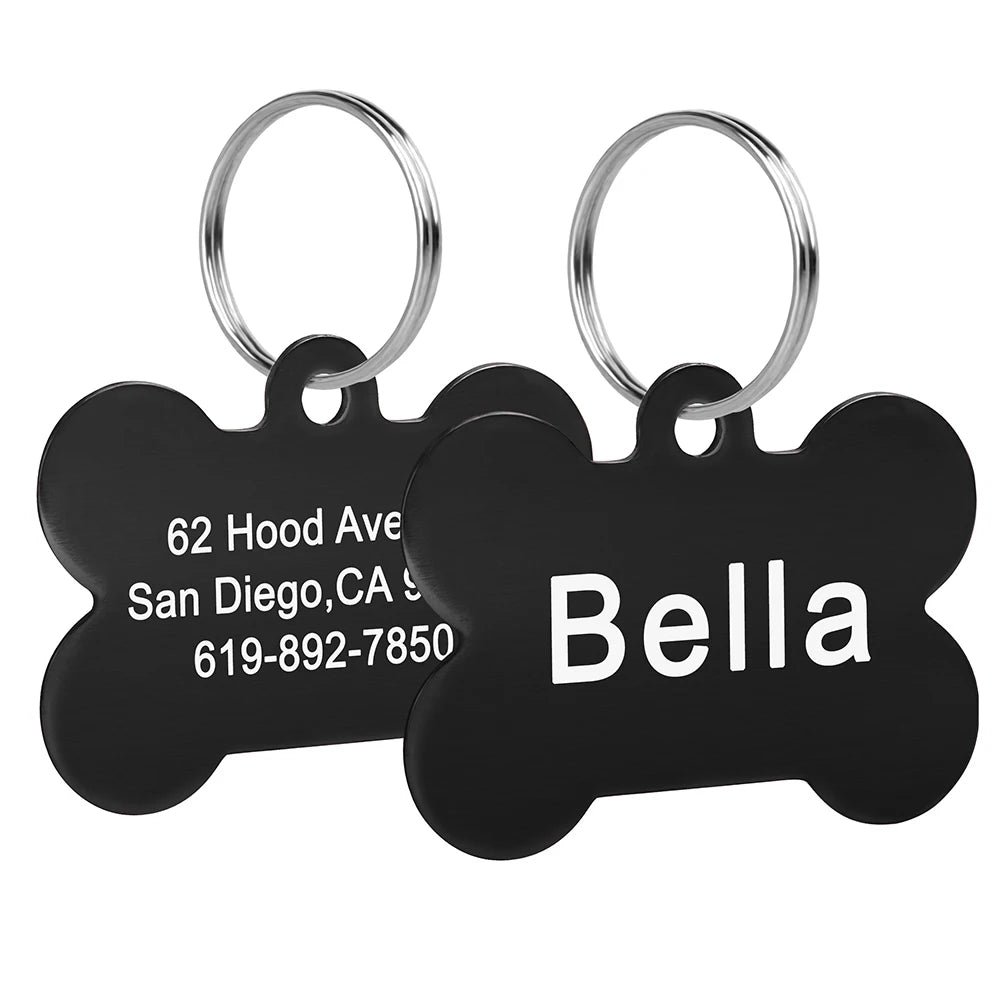 CopperCharm™ Dog Tag – Custom Engraved Nameplate for Dogs | Stylish Anti-Lost Collar Pendant